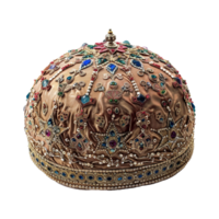 AI generated Beautiful islamic themed hat isolated on transparent background png