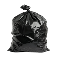 ai generado negro basura bolso basura bolso en transparente antecedentes png