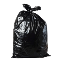 ai generado negro basura bolso basura bolso en transparente antecedentes png