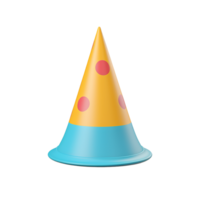 AI generated Birthday cap png isolated on transparent background