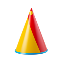 AI generated Birthday cap png isolated on transparent background