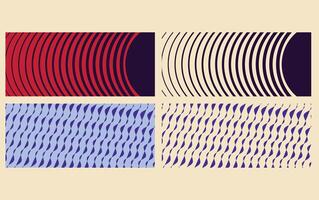 Minimal covers design. Colorful halftone gradients. Future geometric patterns. vector