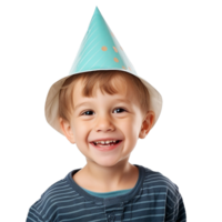 ai generado pequeño chico cumpleaños gorra png aislado en transparente antecedentes