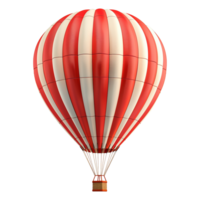 AI generated 3d air balloon isolated on transparent background png