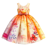 AI generated Kids dress isolated on transparent background png