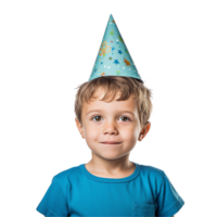 ai generado pequeño chico cumpleaños gorra png aislado en transparente antecedentes