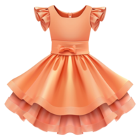 AI generated Kids dress isolated on transparent background png