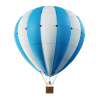 AI generated 3d air balloon isolated on transparent background png