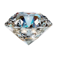 ai generiert schön Diamant isoliert auf transparent Hintergrund png