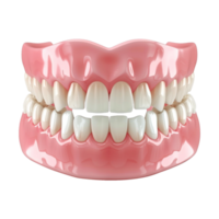 ai generado un dolorido diente en medio de sano dientes aislado en transparente antecedentes png