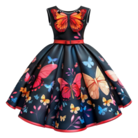 AI generated Kids dress isolated on transparent background png