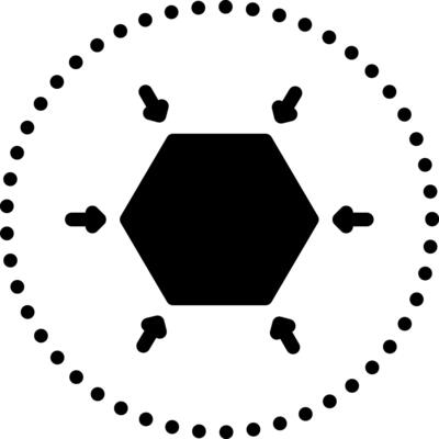 Solid black icon for compact