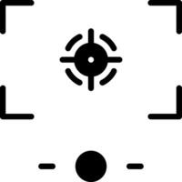 Solid black icon for captured vector