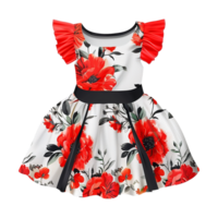 AI generated Kids dress isolated on transparent background png