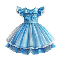 AI generated Kids dress isolated on transparent background png