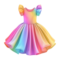 AI generated Kids dress isolated on transparent background png