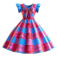 AI generated Kids dress isolated on transparent background png