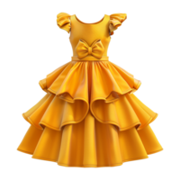 AI generated Kids dress isolated on transparent background png