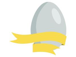 Easter Eggs with Ribbon Background vector