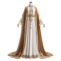 AI generated Thawb dress isolated on transparent background png