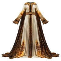 AI generated Thawb dress isolated on transparent background png