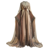 AI generated Thawb dress isolated on transparent background png