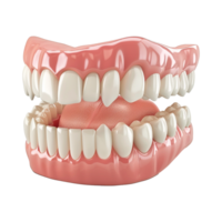 AI generated A sore tooth amidst healthy teeth isolated on transparent background png