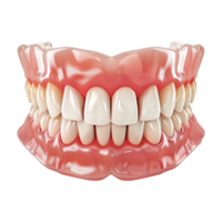 AI generated A sore tooth amidst healthy teeth isolated on transparent background png