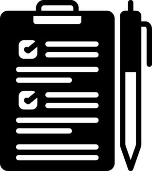 Vector solid black icon for census