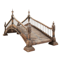 3d brug geïsoleerd Aan transparant achtergrond png