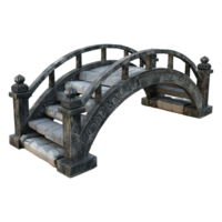 3d brug geïsoleerd Aan transparant achtergrond png