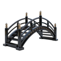 3d brug geïsoleerd Aan transparant achtergrond png