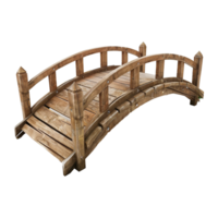 3d bridge isolated on transparent background png