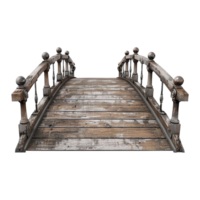 3d bridge isolated on transparent background png