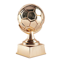 AI generated football trophy isolated on transparent background png