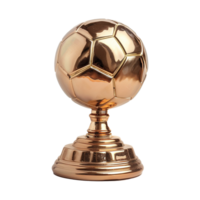 AI generated football trophy isolated on transparent background png