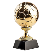 ai gerado futebol troféu isolado em transparente fundo png