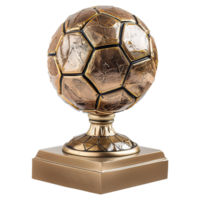 ai gerado futebol troféu isolado em transparente fundo png