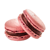 AI generated Macarons isolated on transparent background png