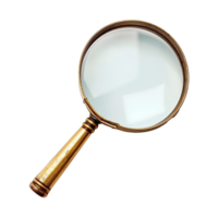 AI generated Magnifying glass isolated on transparent background png