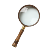 AI generated Magnifying glass isolated on transparent background png