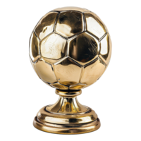 ai gerado futebol troféu isolado em transparente fundo png