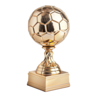 AI generated football trophy isolated on transparent background png