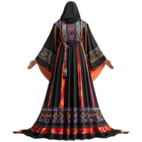 AI generated Thawb dress isolated on transparent background png