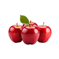 ai generiert frisch Apfel Obst png isoliert auf transparent Hintergrund