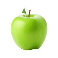 AI generated Fresh green apple fruit png isolated on transparent background