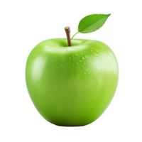 ai generado Fresco verde manzana Fruta png aislado en transparente antecedentes