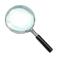 AI generated Magnifying glass isolated on transparent background png