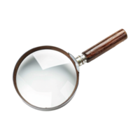 AI generated Magnifying glass isolated on transparent background png