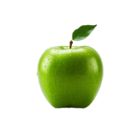 ai generado Fresco verde manzana Fruta png aislado en transparente antecedentes